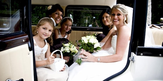 Briesmaids In Bramwith Wedding Car